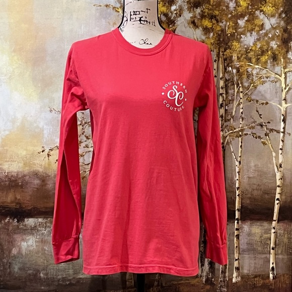 EUC SOUTHERN COUTURE Long Sleeve Tee w/Route 66 Back Design - Picture 2 of 7